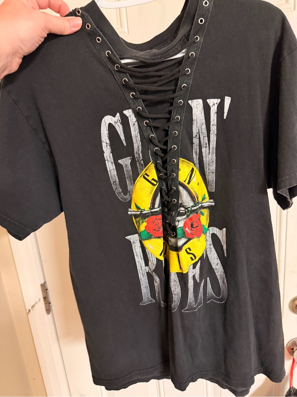 Guns N Roses vintage lace up tee
